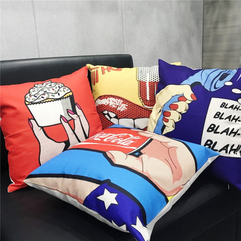 Hot Comics Pillow Cover