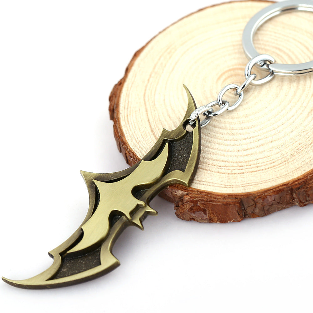 Bat Man Metal Keychain