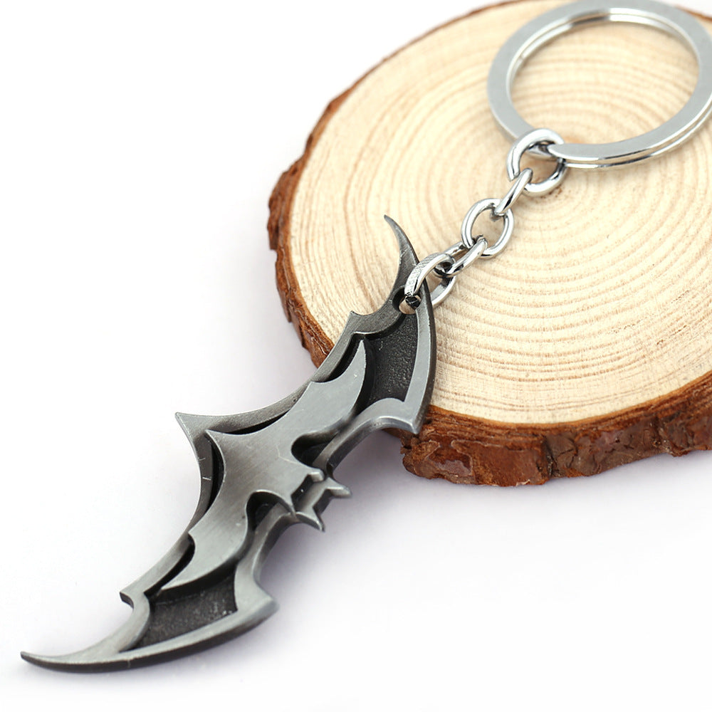 Bat Man Metal Keychain