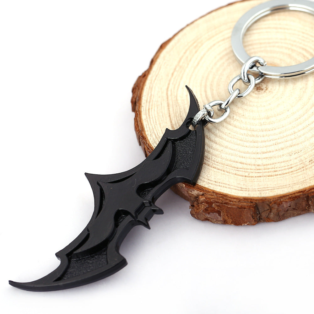 Bat Man Metal Keychain