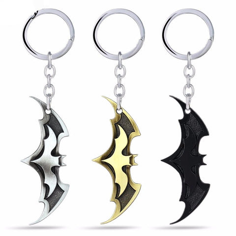Bat Man Metal Keychain