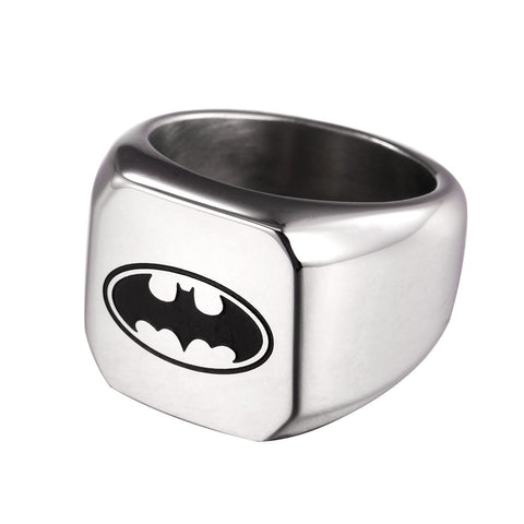 Batman Steel Polished Ring