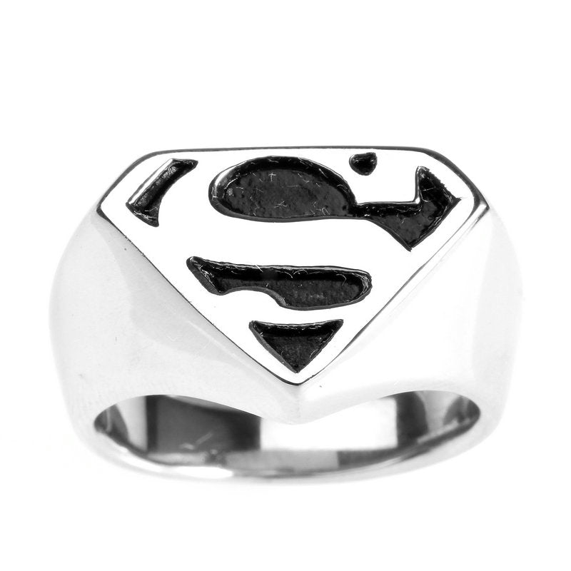 Titanium Steel Superman Ring
