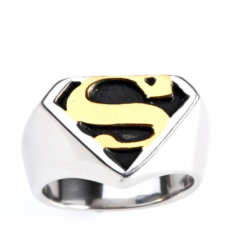 Titanium Steel Superman Ring