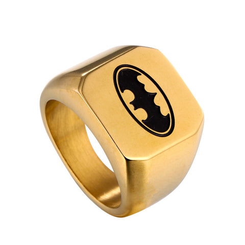 Batman Steel Polished Ring